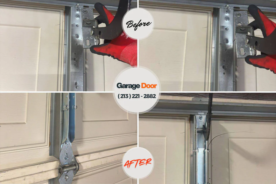 Before and after: garage door repair near me Creve Coeur
